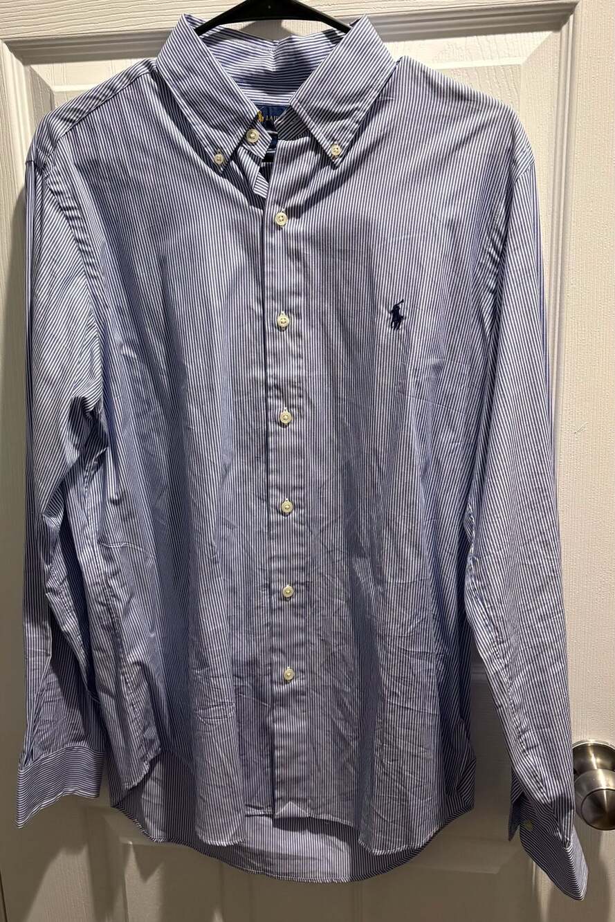 Ralph Lauren M Striped Cotton Stretch Shirt